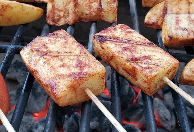 Grilled Honey Cinnamon Pineapple Spears