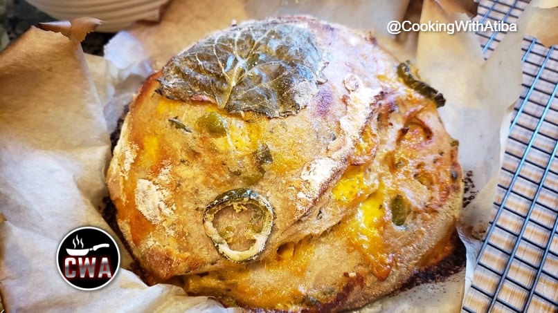 Sage Jalapeno Cheddar Sourdough Loaf
